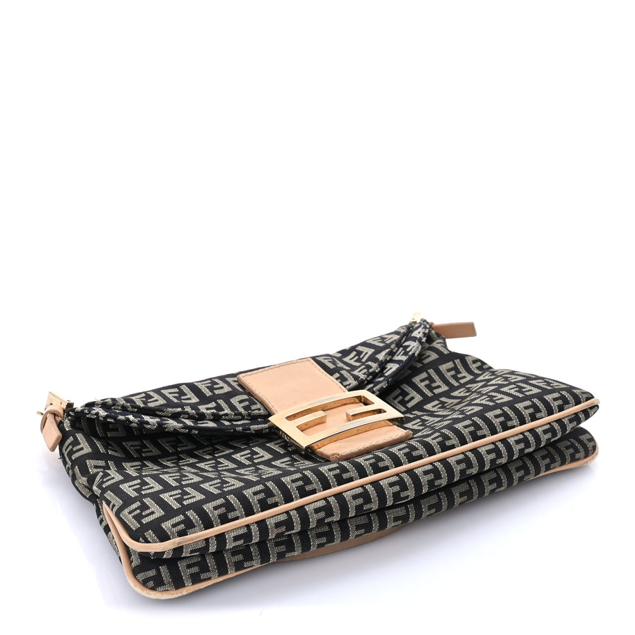 Fendi Zucchino Baguette Black Image 3