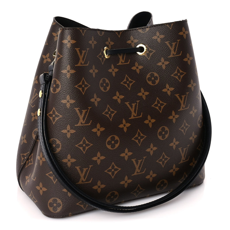  Louis Vuitton Monogram Neonoe MM  Black