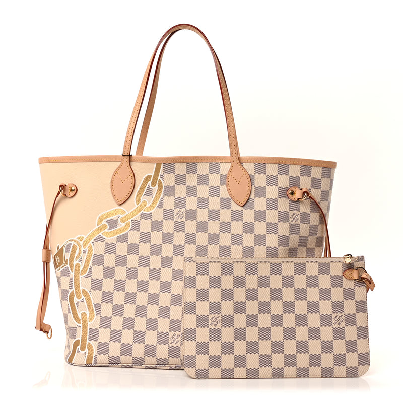  Louis Vuitton Damier Azur Nautical Neverfull MM
