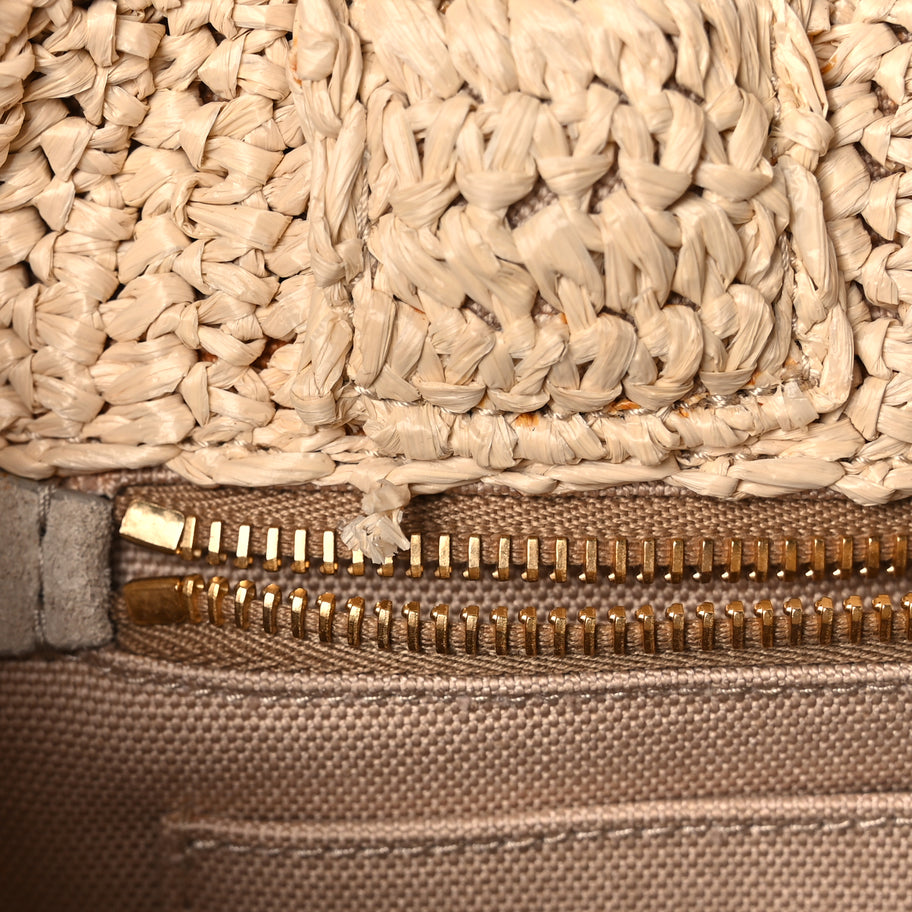 Prada Raffia Small Canapa Tote Naturale Image 9