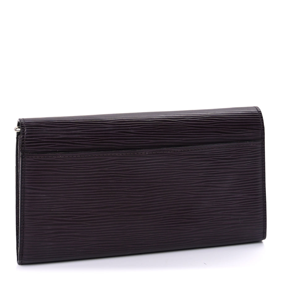 Louis Vuitton Epi Sarah Wallet NM Purple Image 3