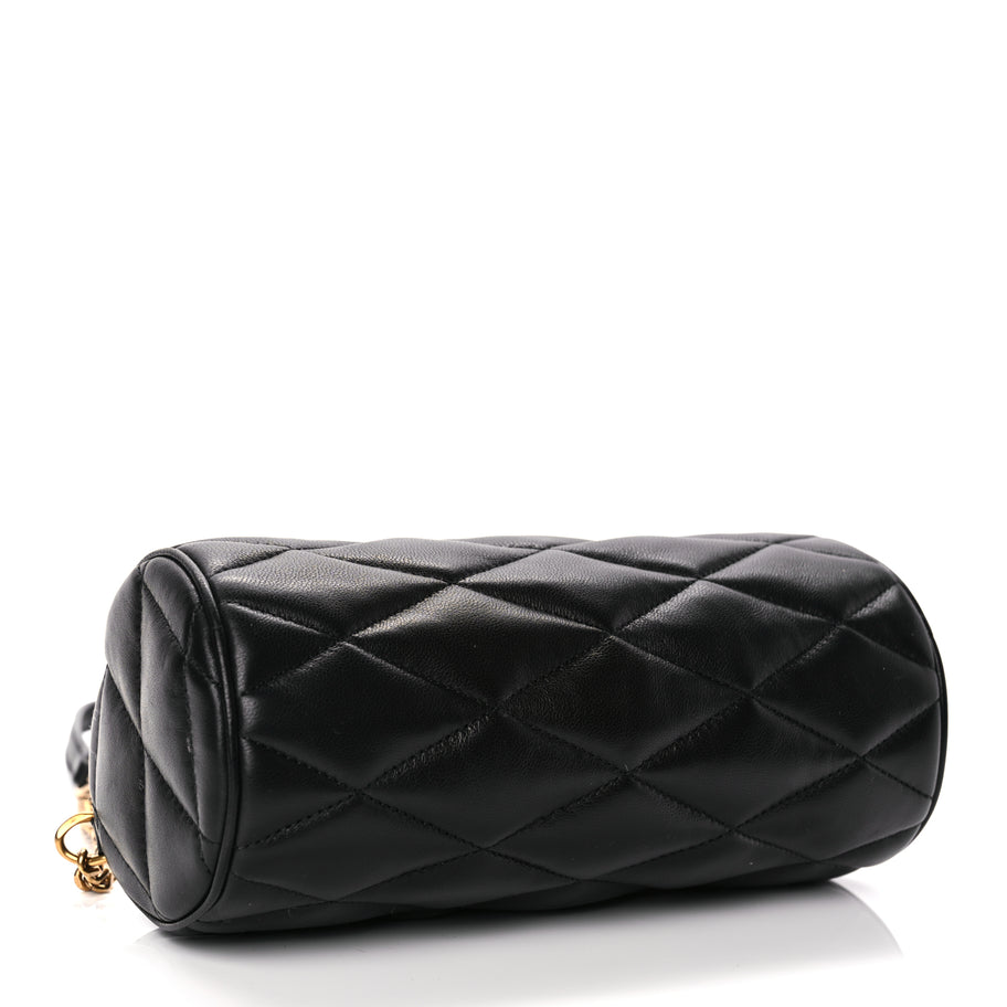 Saint Laurent Lambskin Monogram Mini Sade Tube Bag Black Image 3