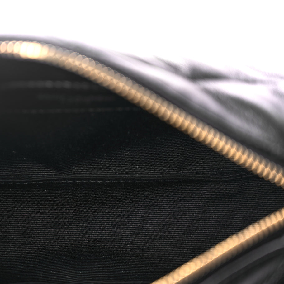 Saint Laurent Lambskin Monogram Mini Sade Tube Bag Black Image 4