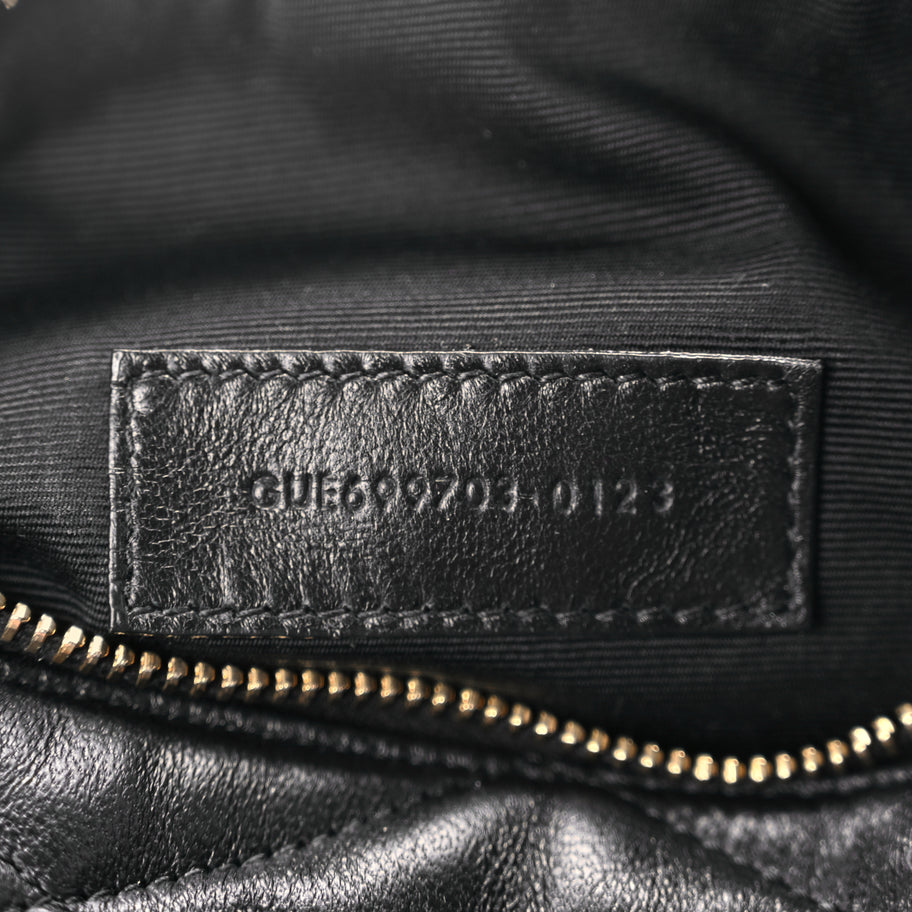 Saint Laurent Lambskin Monogram Mini Sade Tube Bag Black Image 6