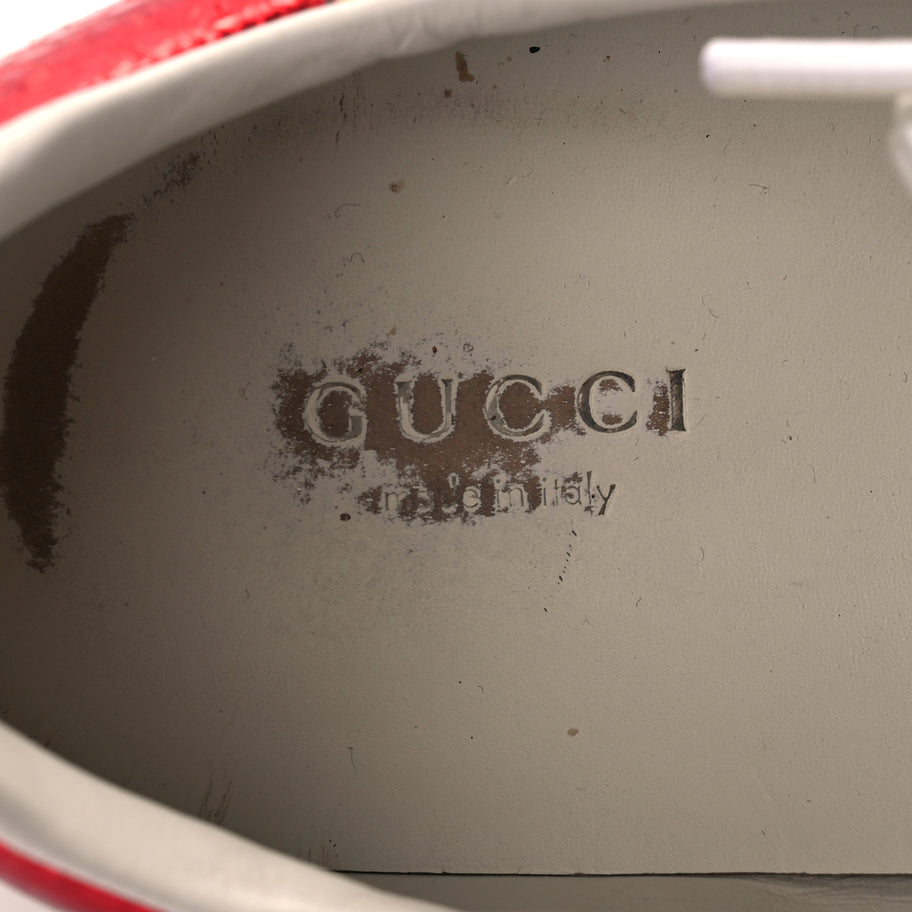 Gucci Calfskin Web Studded Womens Arrow Ace Sneakers 39 White Image 8