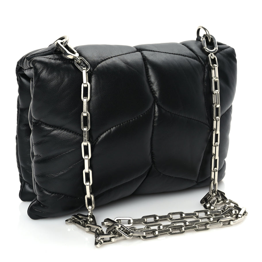 Mulberry Nappa Pillow Quilted Little Softie Bag Black Image 2
