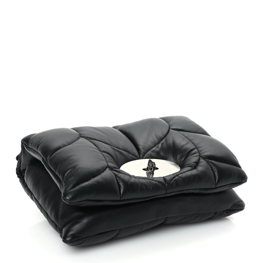Mulberry Nappa Pillow Quilted Little Softie Bag Black Image 3