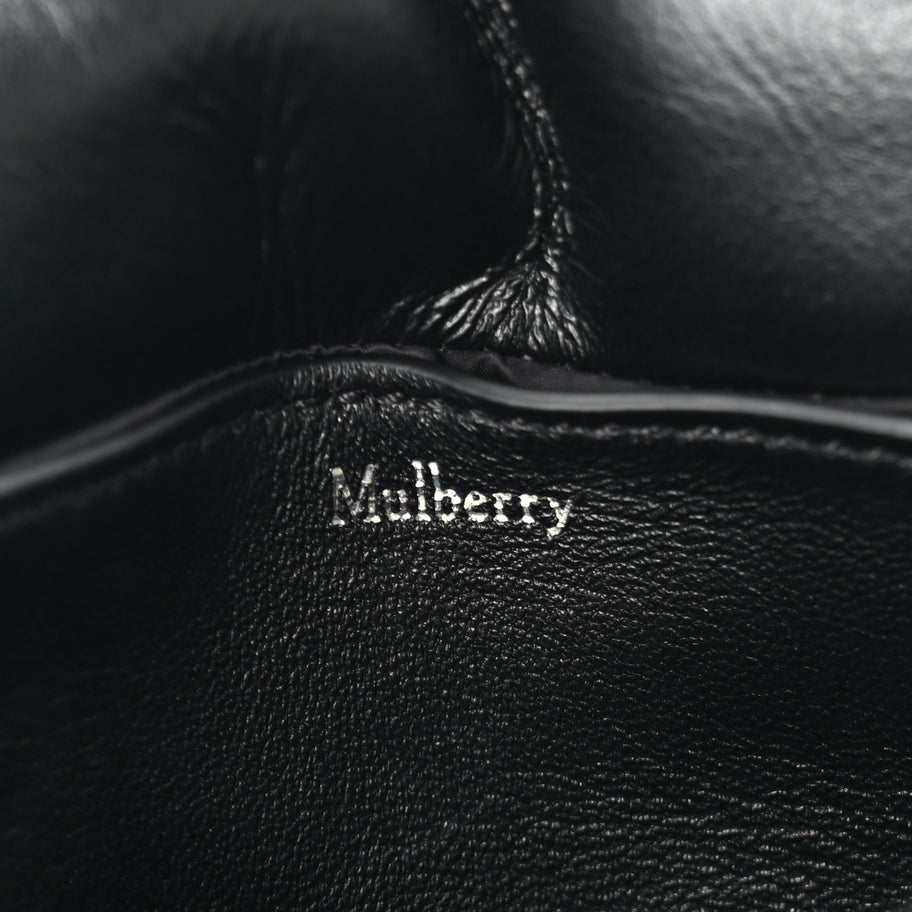 Mulberry Nappa Pillow Quilted Little Softie Bag Black Image 5