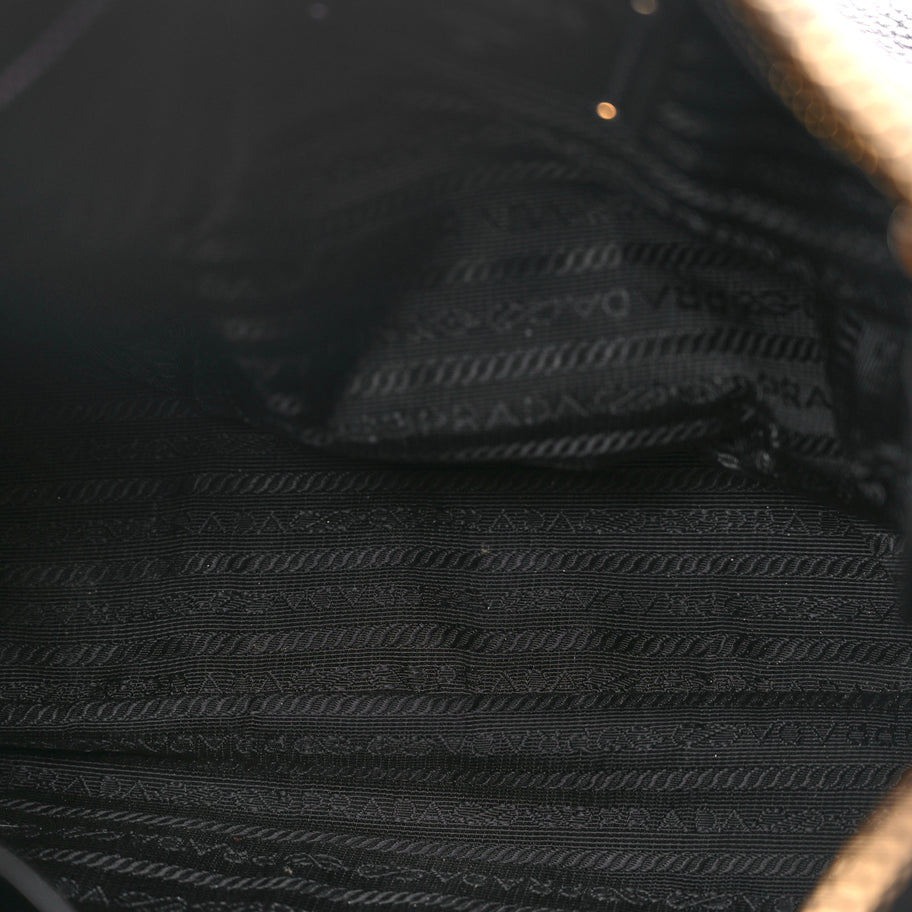 Prada Vitello Phenix Top Handle Bag Black Image 4