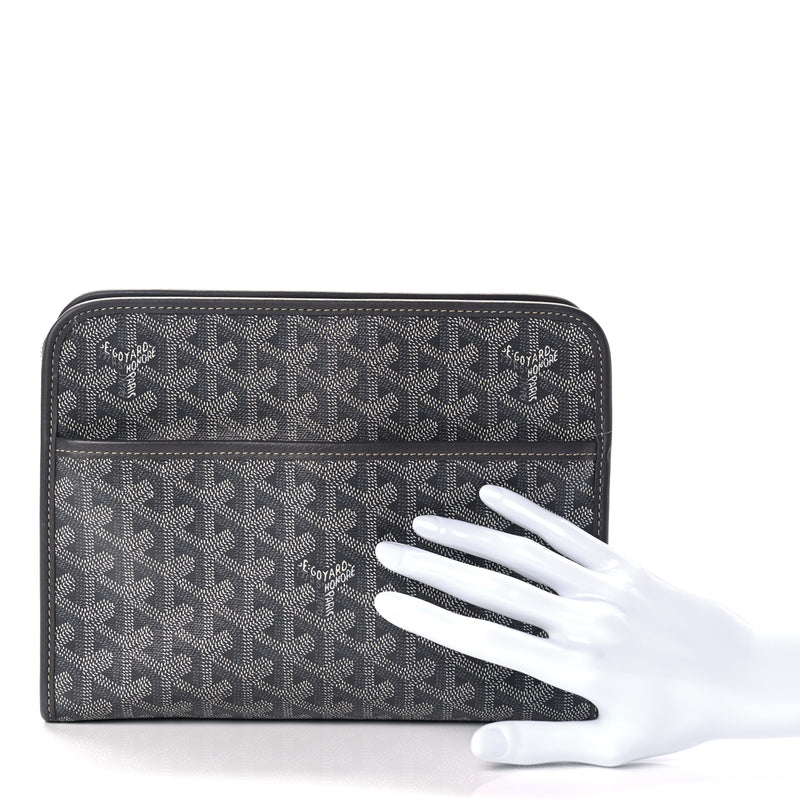  Goyard  Goyardine Jouvence Toiletry Pouch Grey