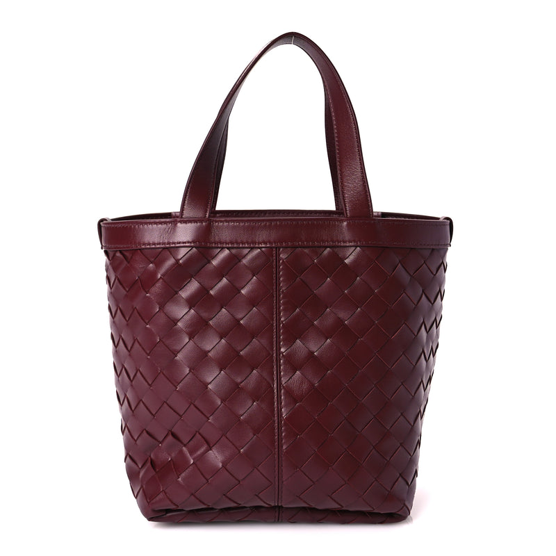  Bottega Veneta Nappa Intrecciato Small Flip Flap Tote Barolo
