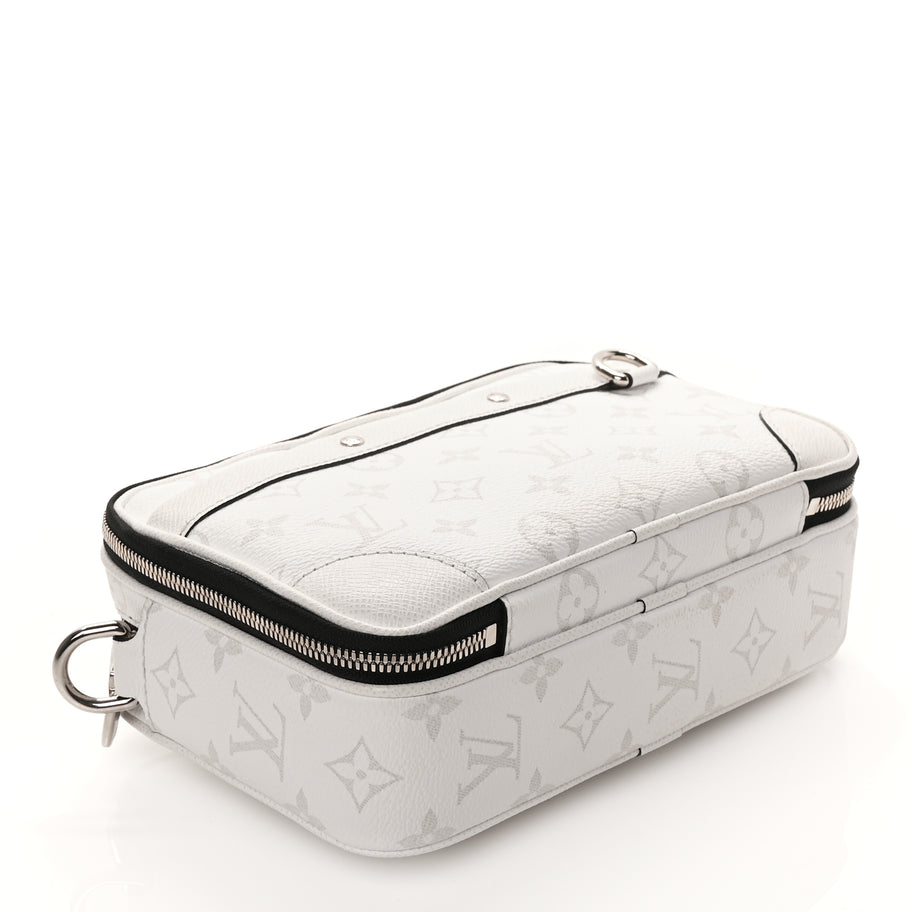 Louis Vuitton Taiga Monogram Alpha Messenger Optic White Image 3