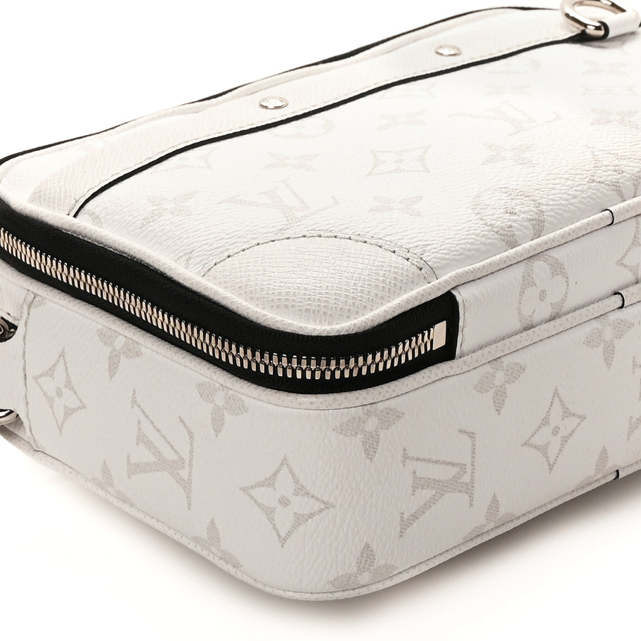 Louis Vuitton Taiga Monogram Alpha Messenger Optic White Image 7