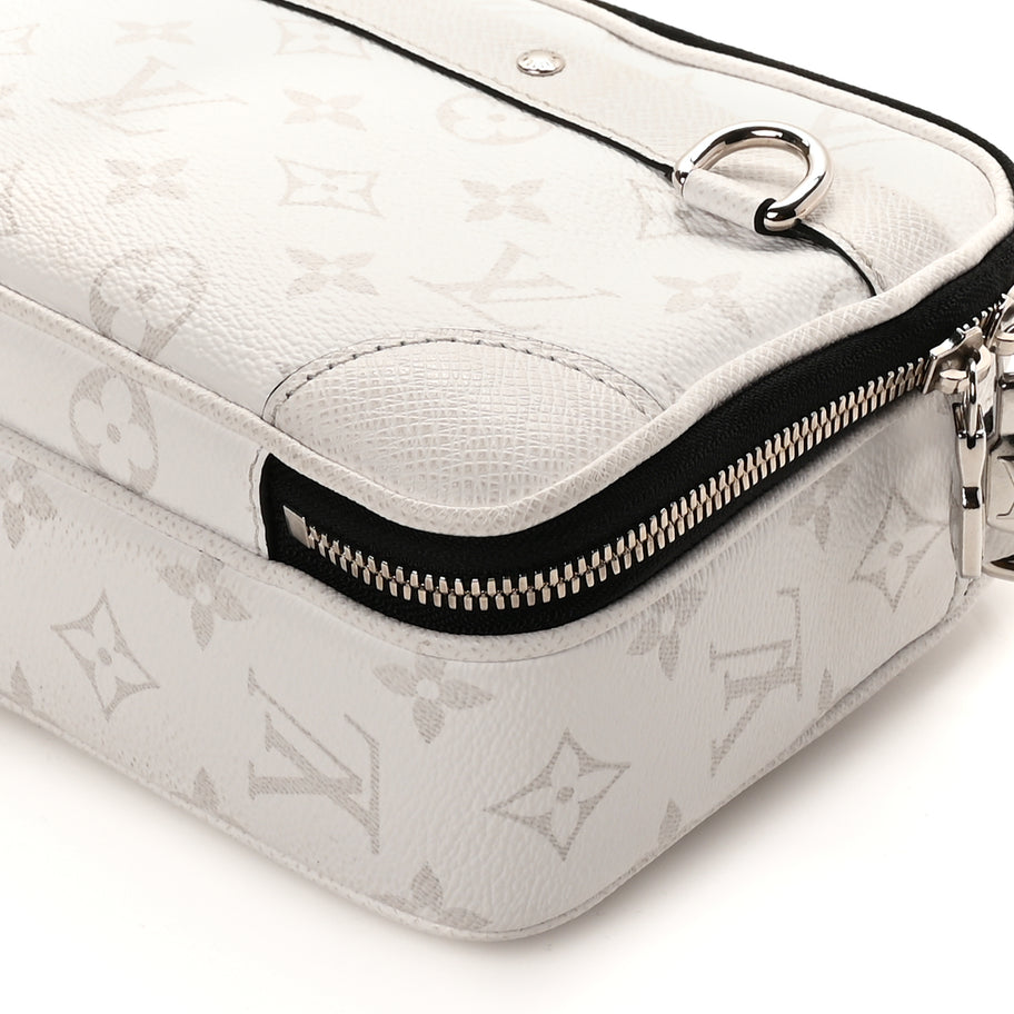 Louis Vuitton Taiga Monogram Alpha Messenger Optic White Image 8