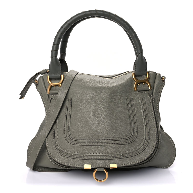  Chloe Calfskin Medium Marcie Satchel  Baobab Green