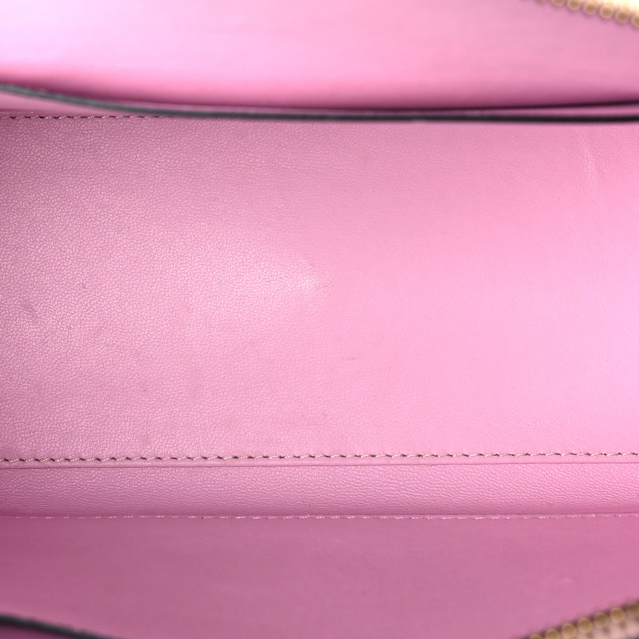 Versace Calfskin Medusa Stud Tribute Tote  Pink Image 4