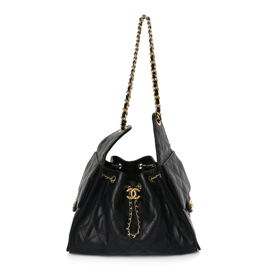 Chanel Caviar Quilted Small Chanel 25 Handbag Black Image 1