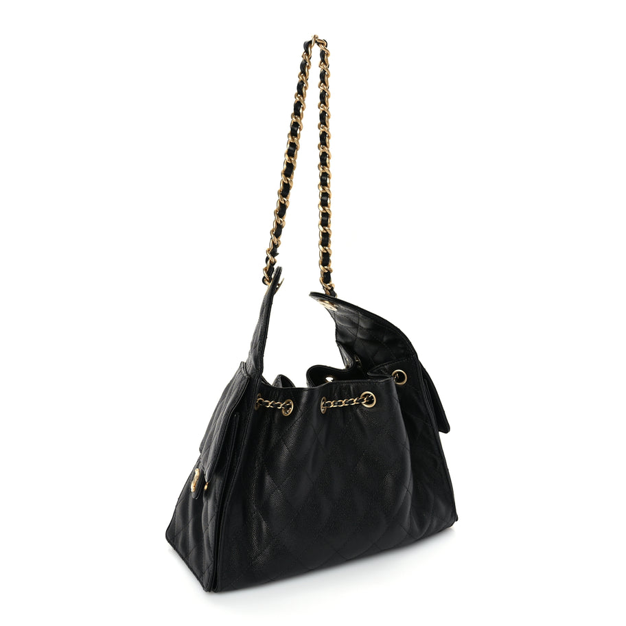Chanel Caviar Quilted Small Chanel 25 Handbag Black Image 2