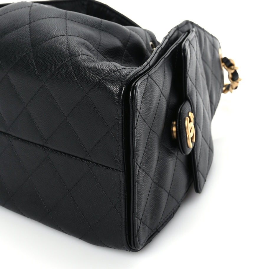 Chanel Caviar Quilted Small Chanel 25 Handbag Black Image 8