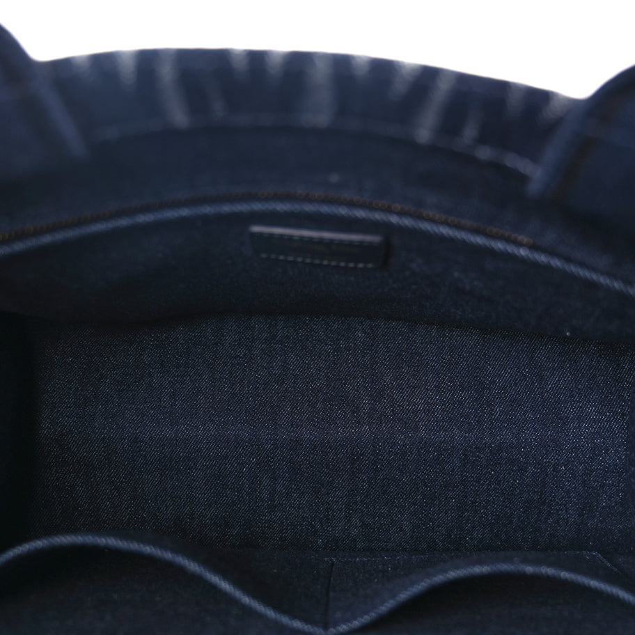 Christian Dior Canvas Calfskin Embroided Medium Miss Dior All Over Book Tote  Denim Multicolor Image 4