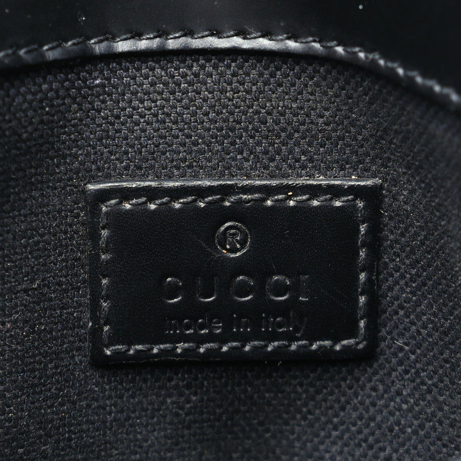 Gucci GG Supreme Monogram Web Slim Belt Bag Black Grey Image 5