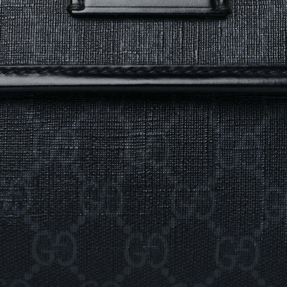 Gucci GG Supreme Monogram Web Slim Belt Bag Black Grey Image 7