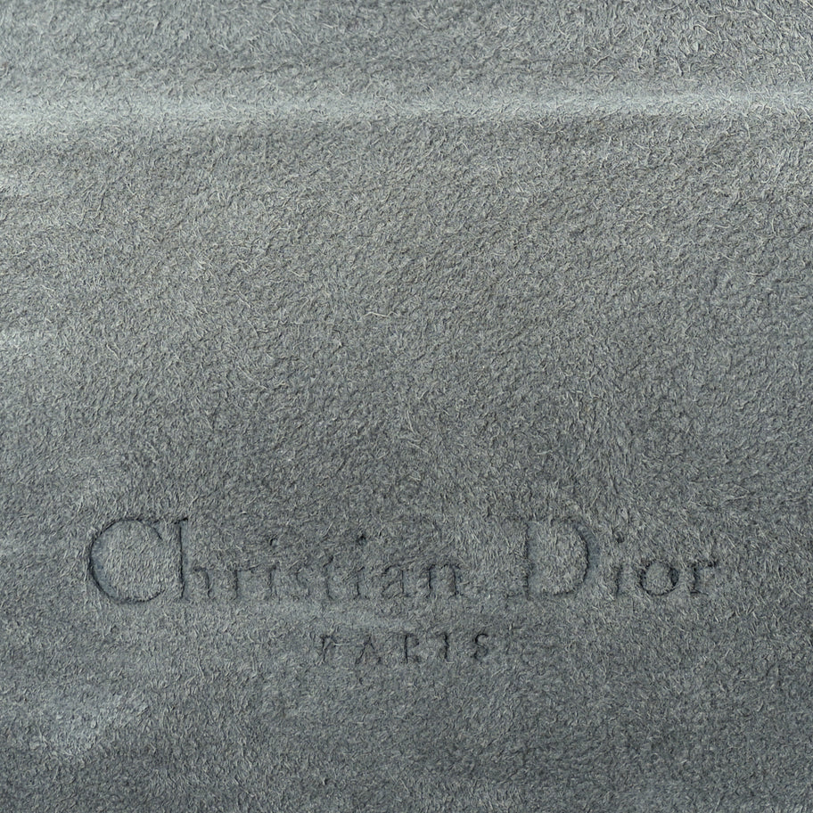 Christian Dior Ultra Matte Calfskin Saddle Belt Clutch  Grey Stone Image 5