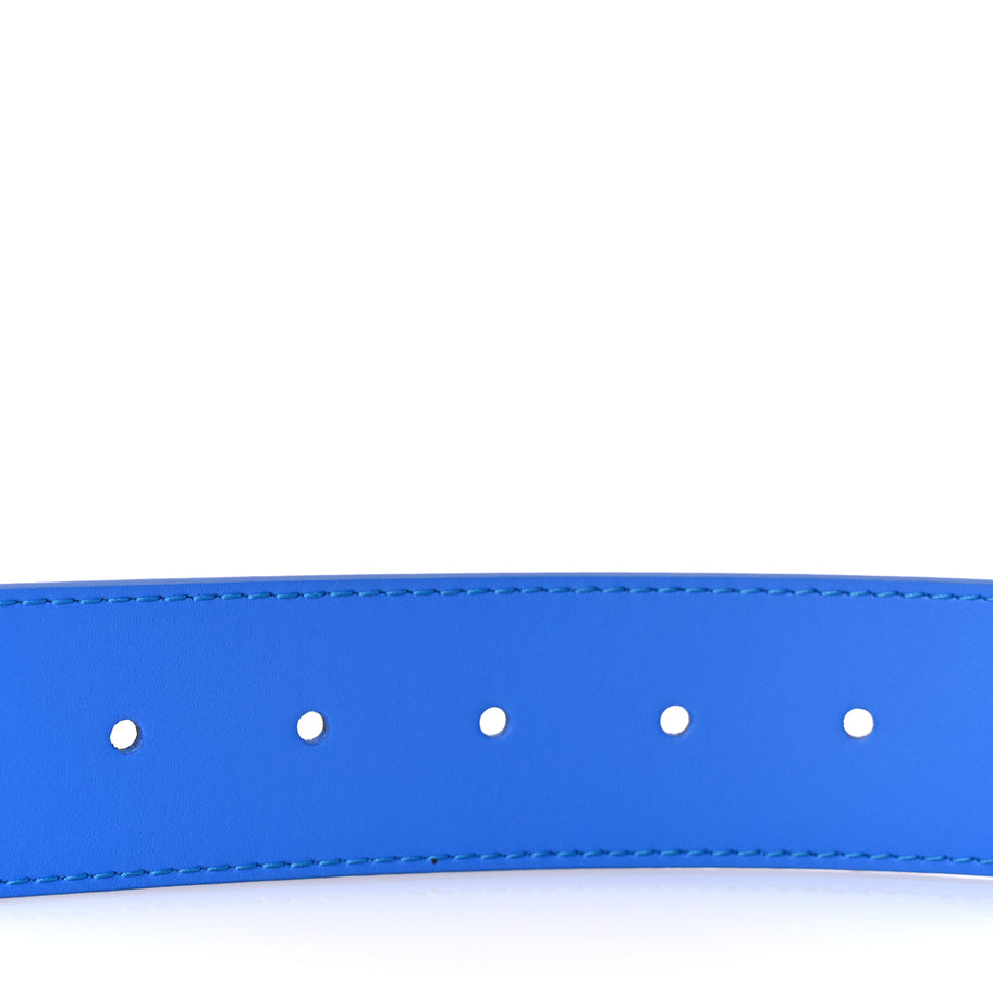 Louis Vuitton Monogram Clouds 40mm LV Initiales Belt 90 36 Blue Image 4