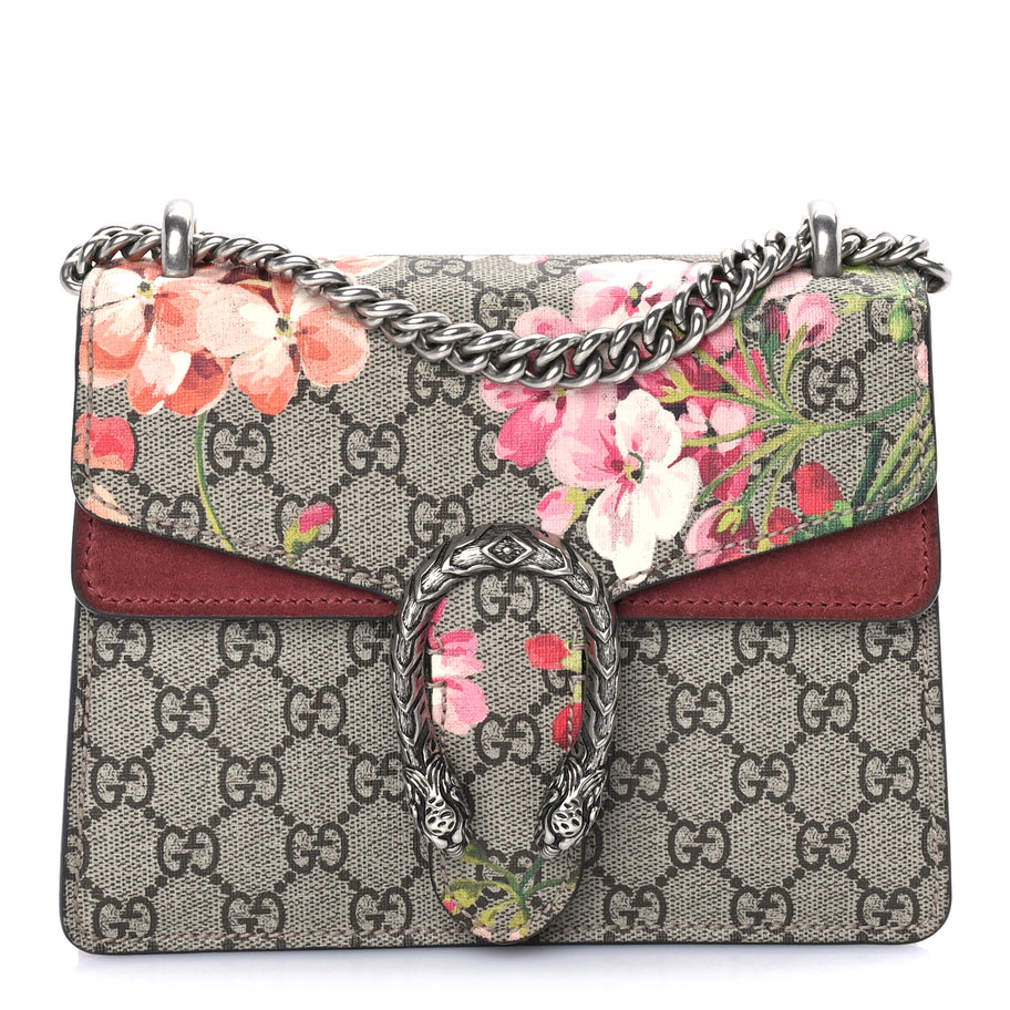 Gucci GG Supreme Monogram Blooms Mini Dionysus Shoulder Bag  Beige Multicolor Dry Rose Image 1