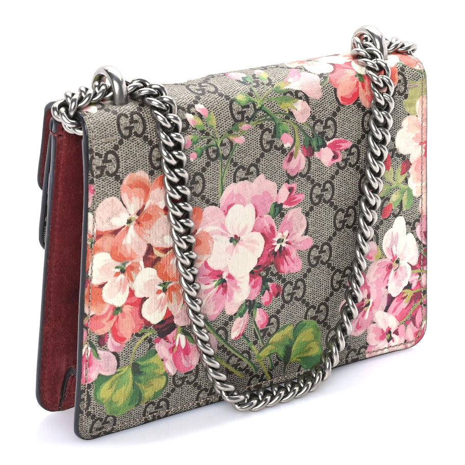 Gucci GG Supreme Monogram Blooms Mini Dionysus Shoulder Bag  Beige Multicolor Dry Rose Image 2