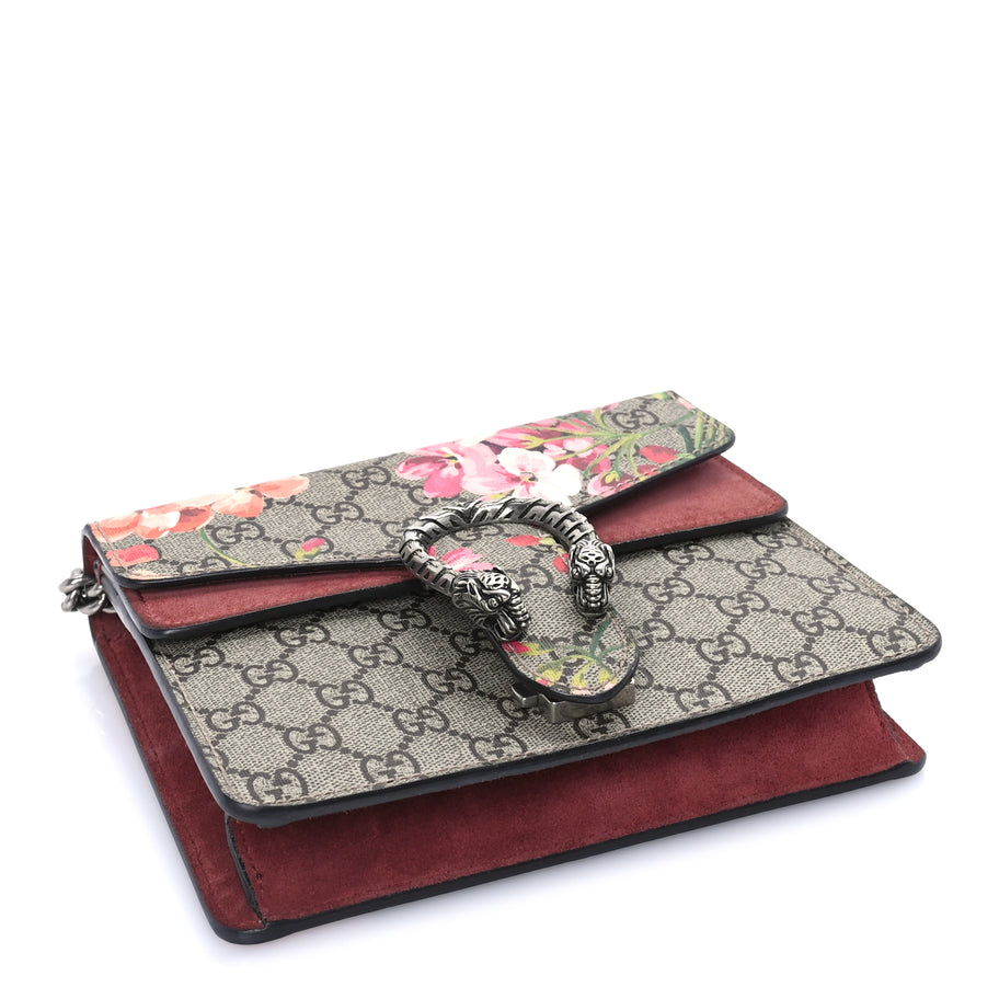 Gucci GG Supreme Monogram Blooms Mini Dionysus Shoulder Bag  Beige Multicolor Dry Rose Image 3