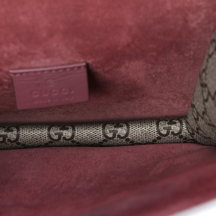 Gucci GG Supreme Monogram Blooms Mini Dionysus Shoulder Bag  Beige Multicolor Dry Rose Image 4