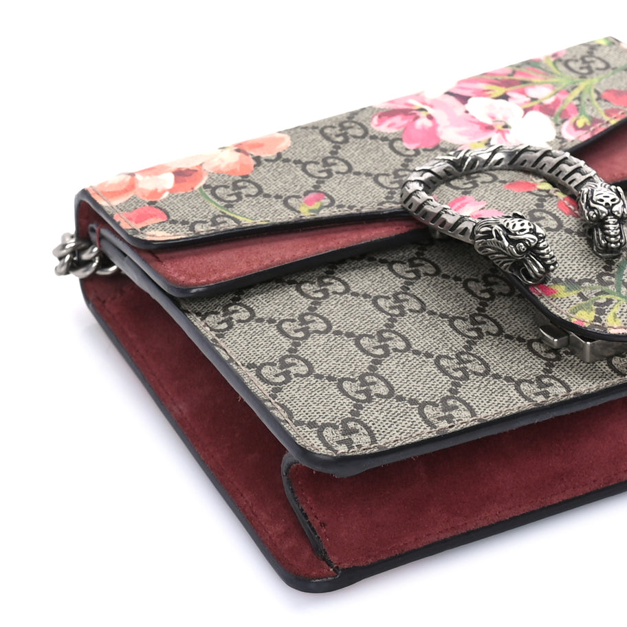 Gucci GG Supreme Monogram Blooms Mini Dionysus Shoulder Bag  Beige Multicolor Dry Rose Image 7