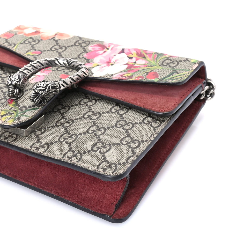 Gucci GG Supreme Monogram Blooms Mini Dionysus Shoulder Bag  Beige Multicolor Dry Rose Image 8