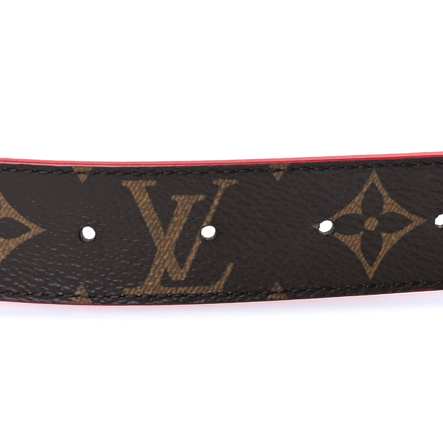 Louis Vuitton Calfskin Monogram 30mm LV Initiales Reversible Belt 85 34 Brown Image 3