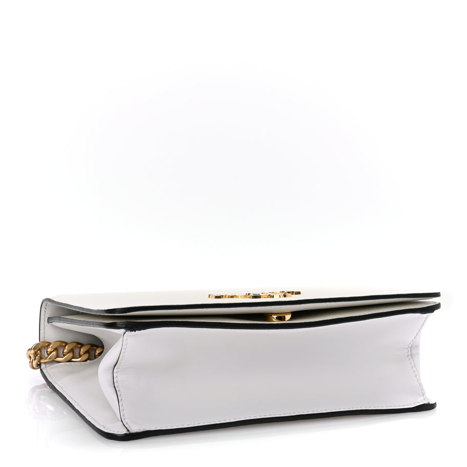 Prada Saffiano Chain Shoulder Bag  White Image 3