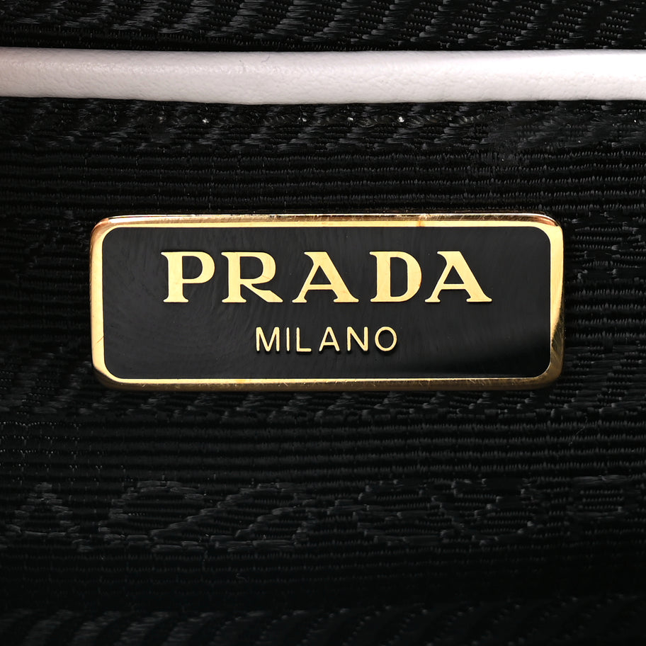 Prada Saffiano Chain Shoulder Bag  White Image 5