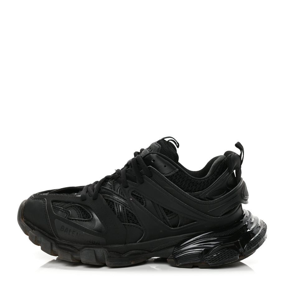 Balenciaga Mesh Nylon Track Sneakers 39 Black Image 1