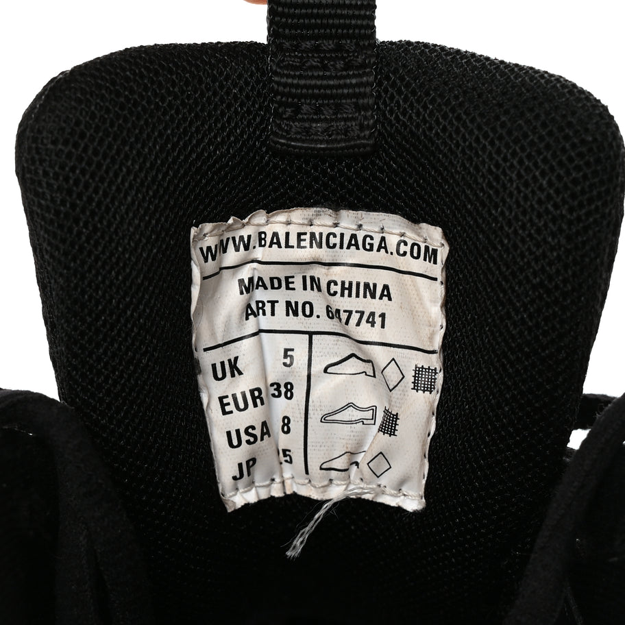 Balenciaga Mesh Nylon Track Sneakers 39 Black Image 7