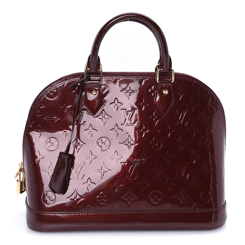 Louis Vuitton Vernis Alma PM Amarante Amarante