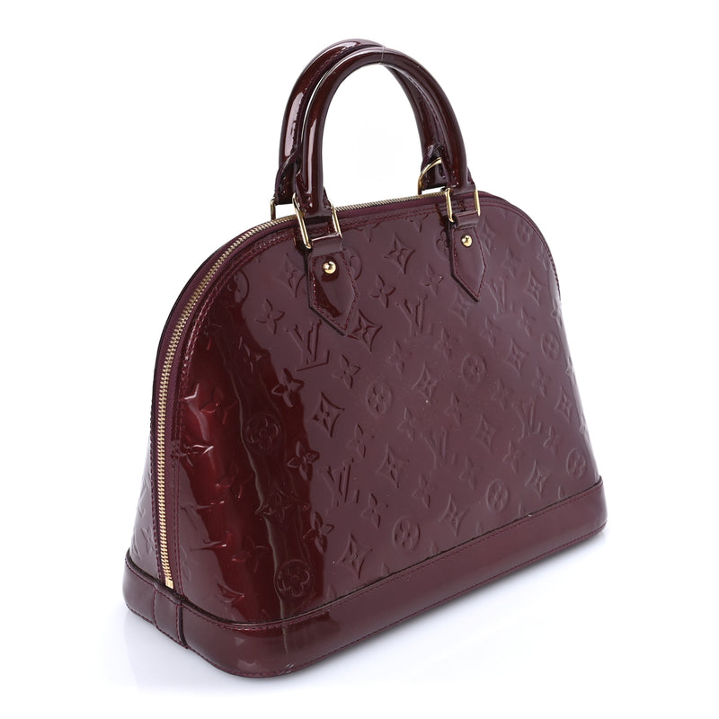  Louis Vuitton Vernis Alma PM Amarante Amarante