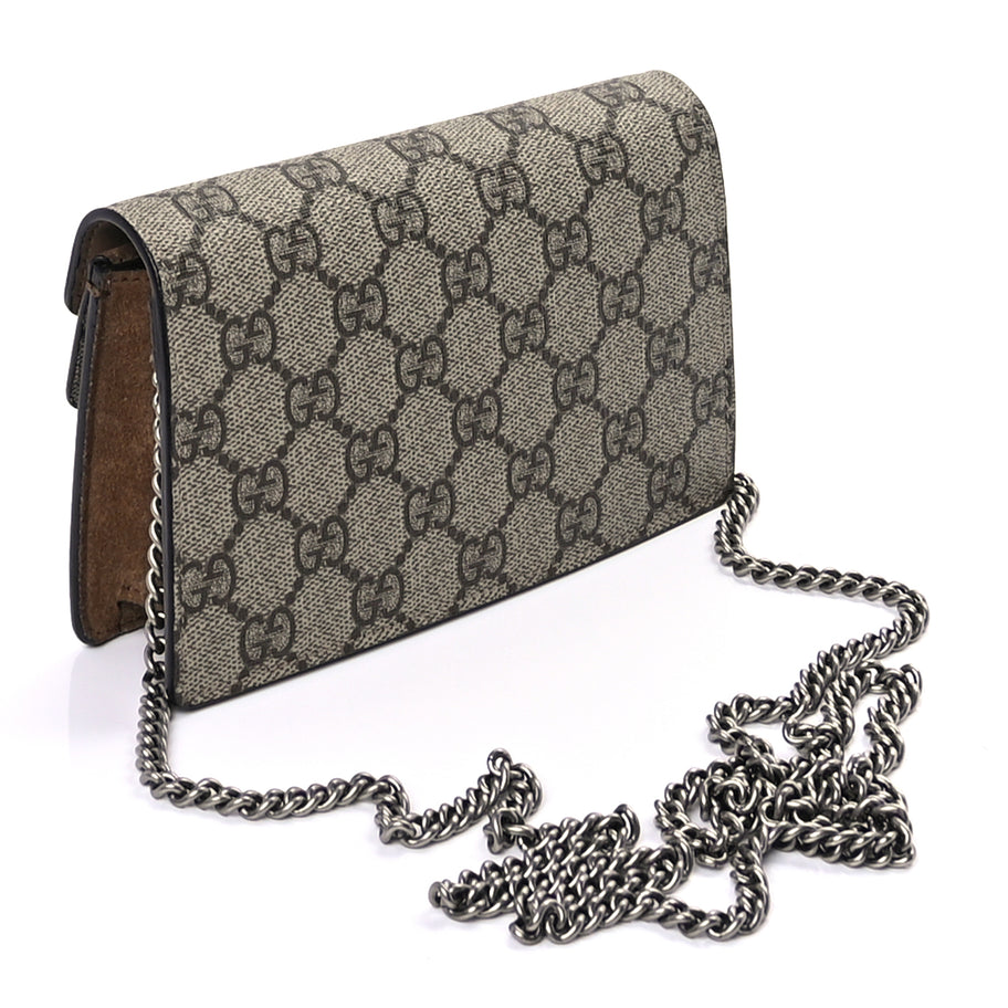 Gucci GG Supreme Monogram Super Mini Dionysus Shoulder Bag  Taupe Image 2
