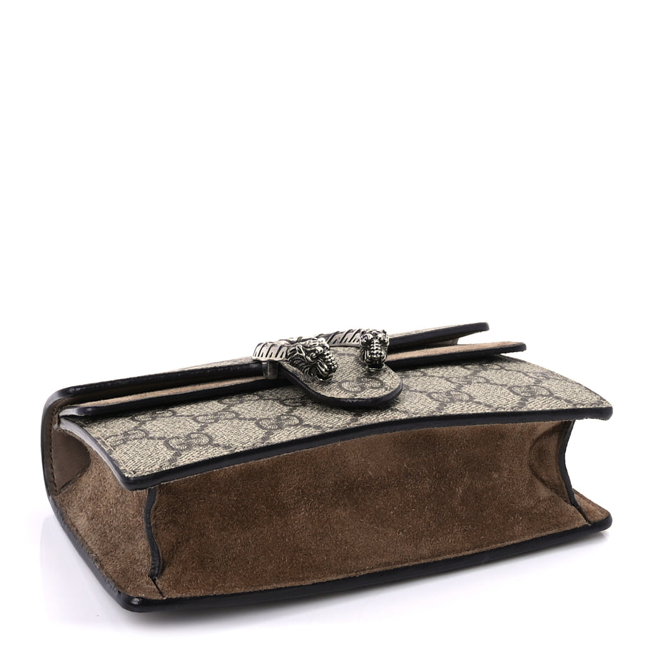 Gucci GG Supreme Monogram Super Mini Dionysus Shoulder Bag  Taupe Image 3