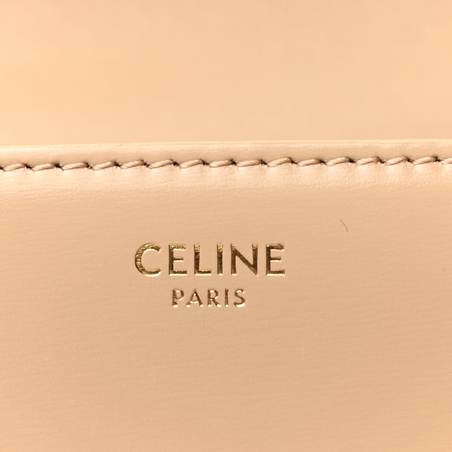 Celine Shiny Calfskin Teen Triomphe  Nude Image 6