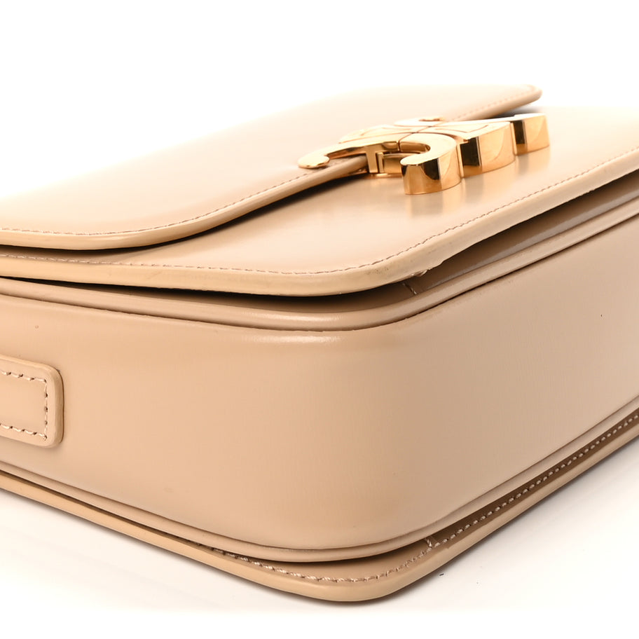 Celine Shiny Calfskin Teen Triomphe  Nude Image 9