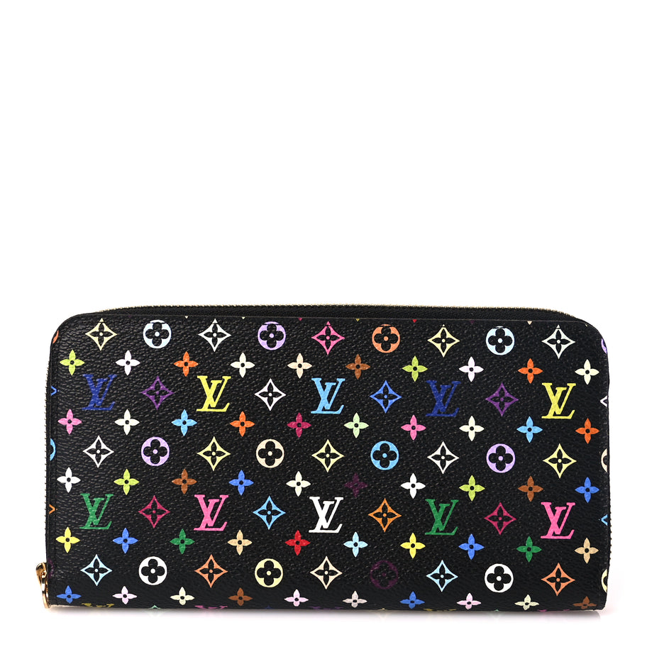 Louis Vuitton Monogram Multicolor Zippy Wallet Black Grenade Image 1