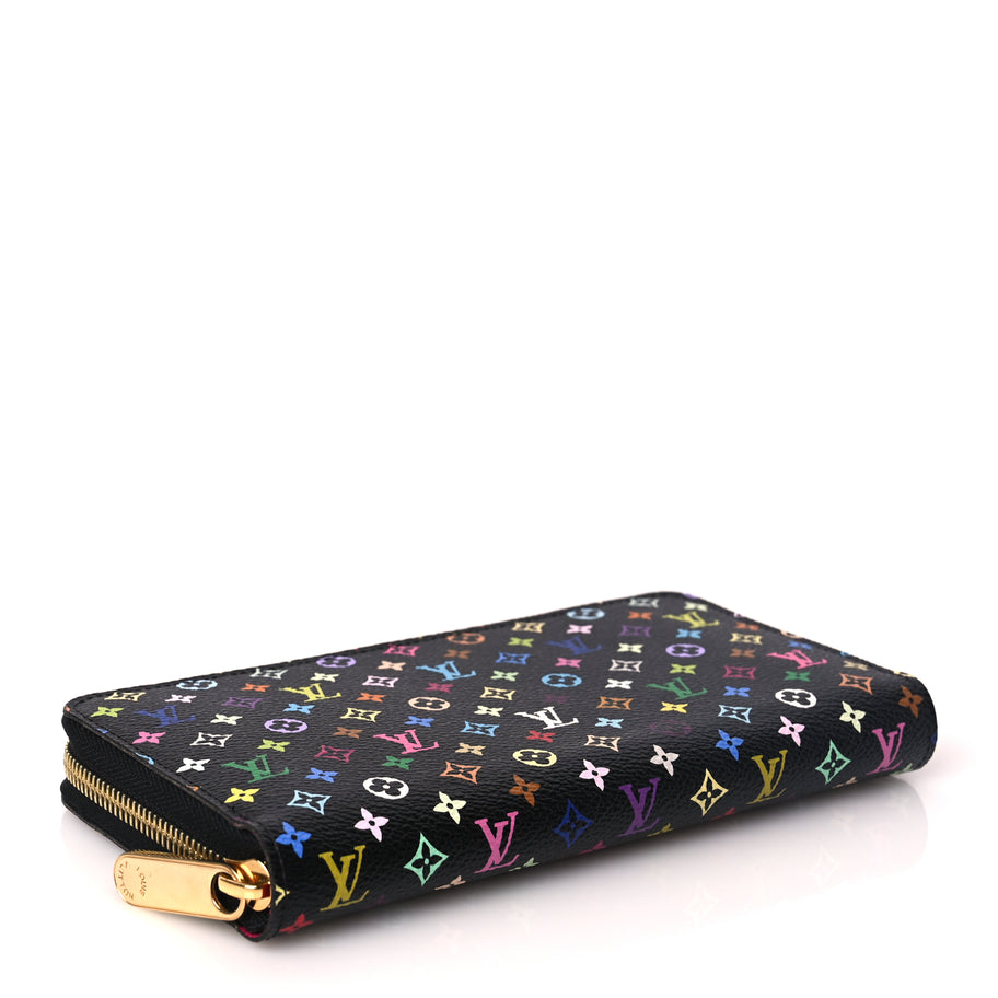 Louis Vuitton Monogram Multicolor Zippy Wallet Black Grenade Image 6