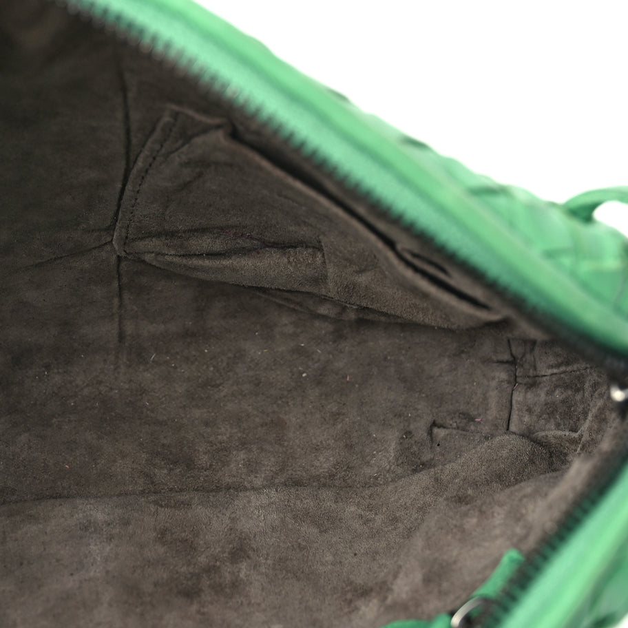 Bottega Veneta Nappa Intrecciato Nodini Crossbody Messenger Green Image 4