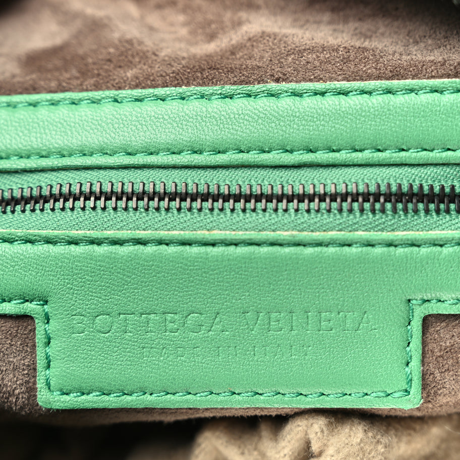 Bottega Veneta Nappa Intrecciato Nodini Crossbody Messenger Green Image 5