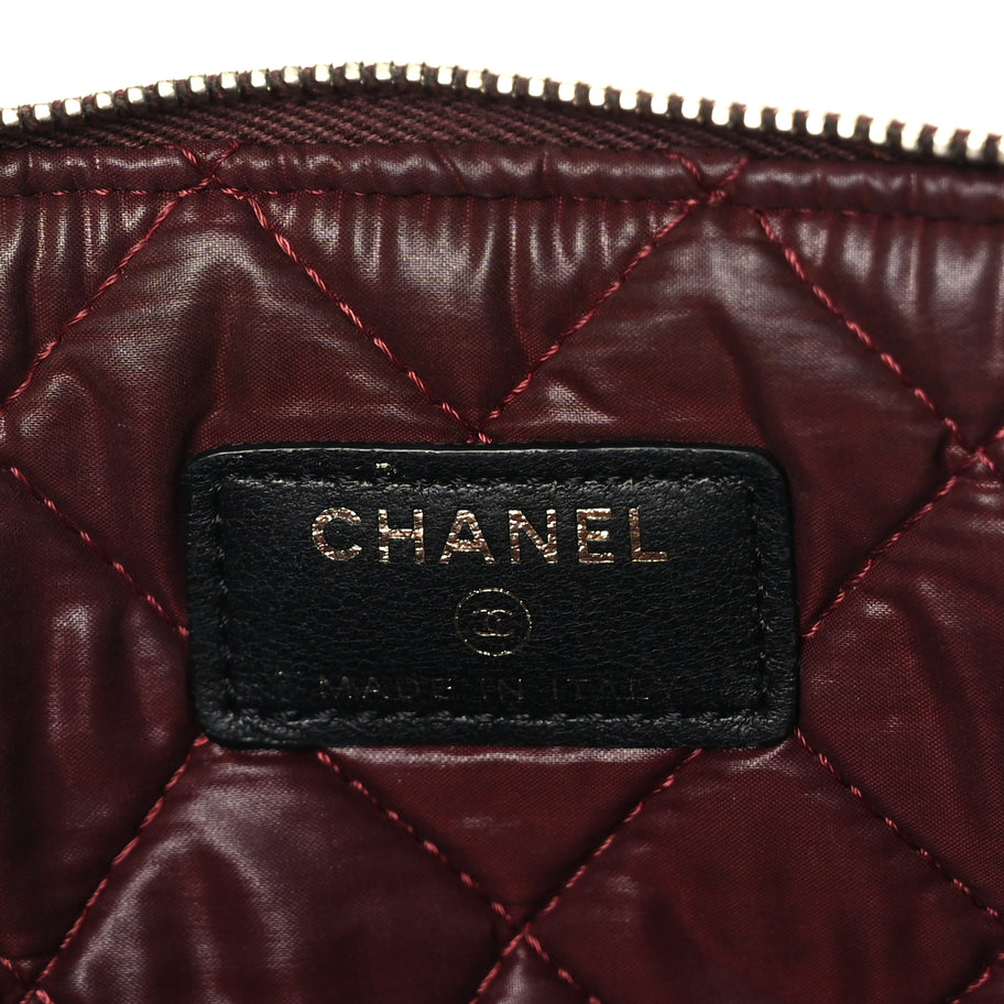 Chanel Lambskin Quilted Large Case Black Image 6